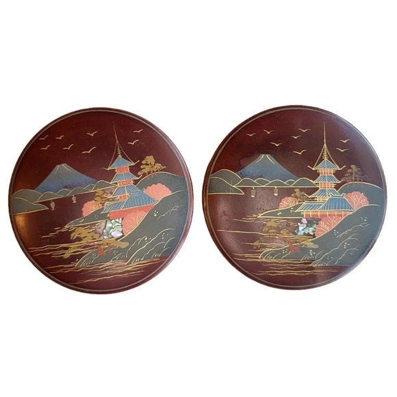 Vintage Japanese Asian Trinket Rice Containers Set - Picture 1 of 11